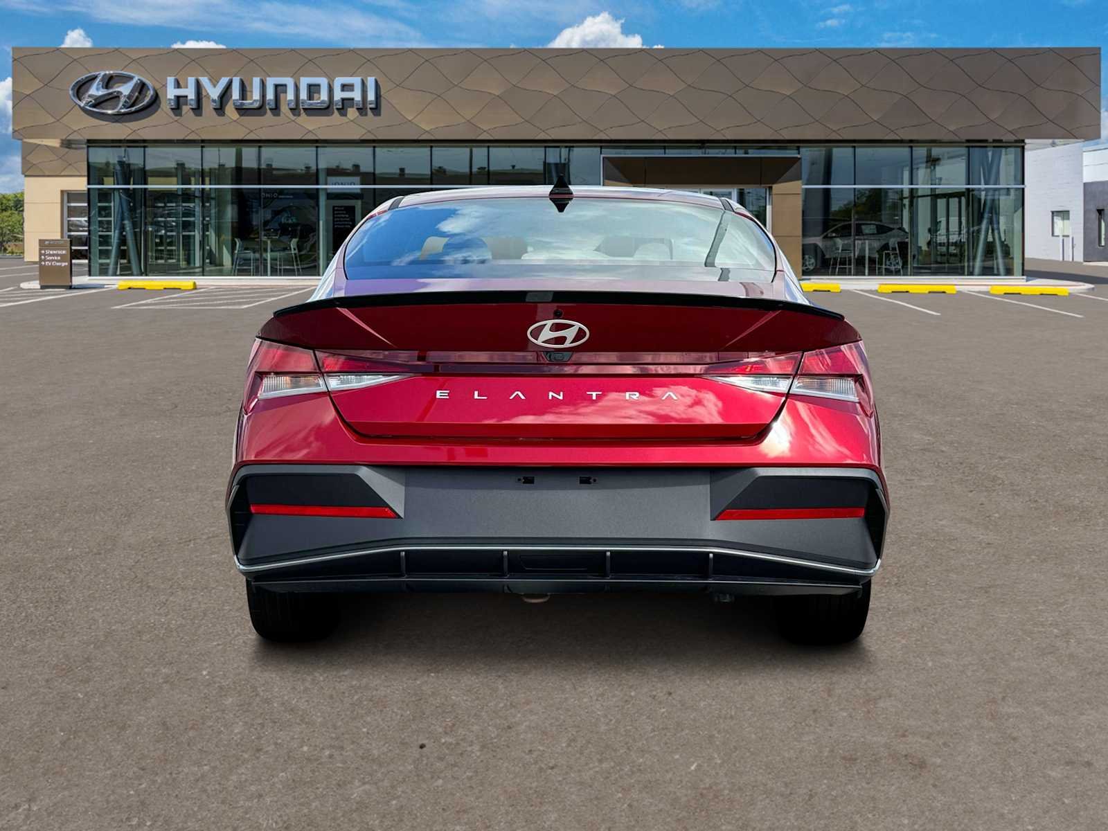 Used 2025 Ultimate Red Hyundai SEL Sport image 6