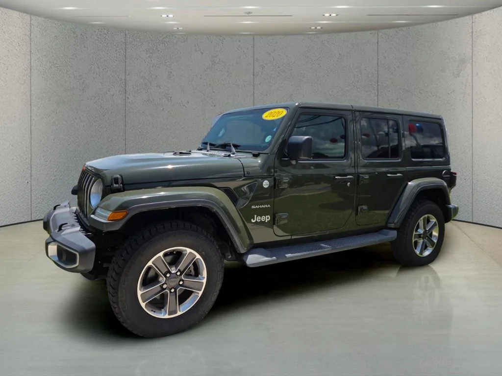 Used 2020 Green Jeep Unlimited Sahara image 9
