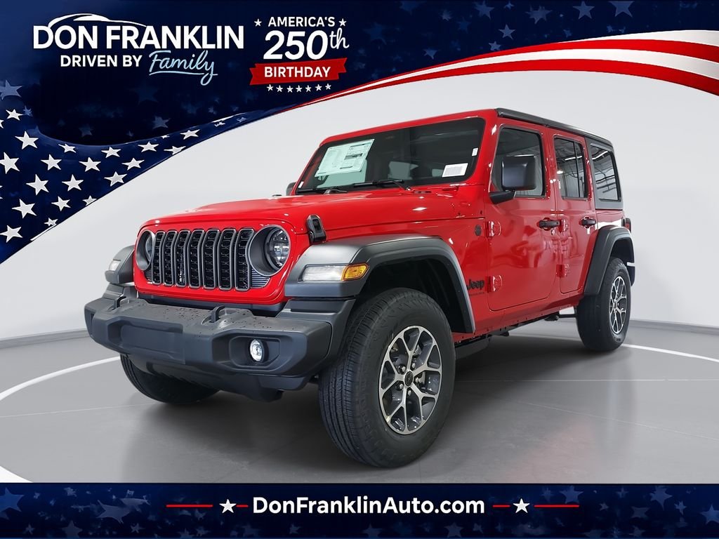 New 2026 Firecracker Red Clear-Coat Exterior Paint Jeep Sport S image 1