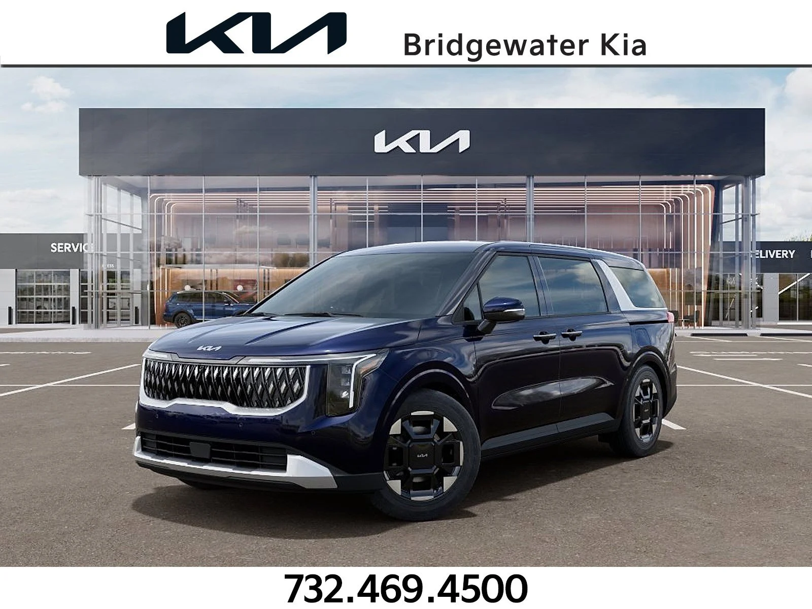 New 2026 Deep Chroma Blue Kia EX image 1
