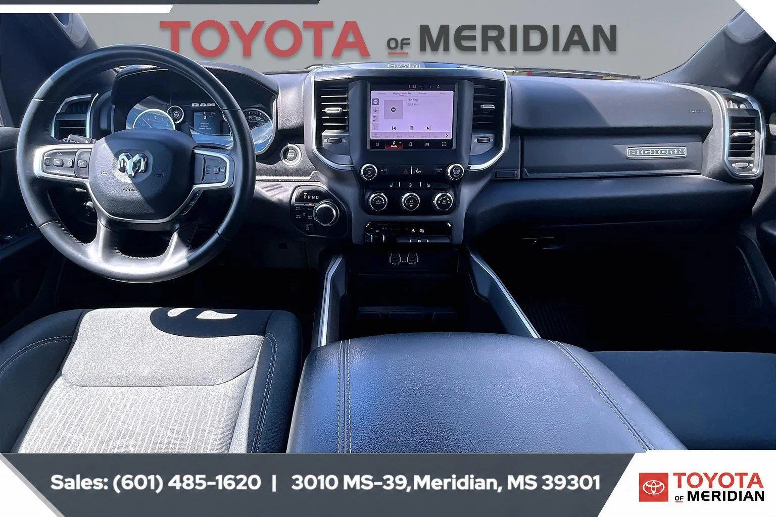 Used 2024 Diamond Black Crystal Pearlcoat Ram Big Horn image 13