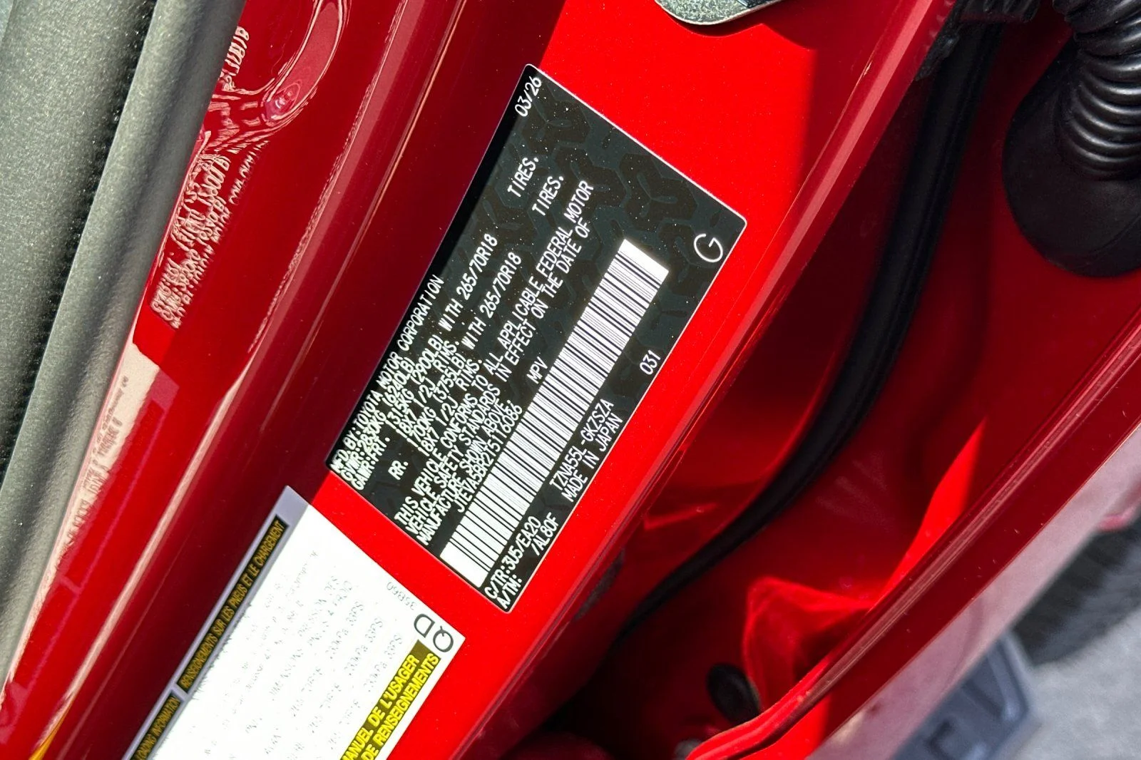 New 2026 Red Toyota TRD Off-Road Premium image 28