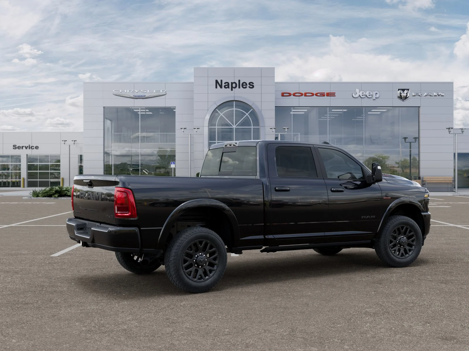 New 2026 Diamond Black Crystal Pearl-Coat Exterior Paint RAM Limited image 4