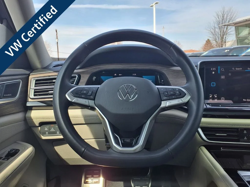 Certified Used 2025 Mountain Lake Blue Metallic Volkswagen 2.0T SEL Premium R-Line image 12