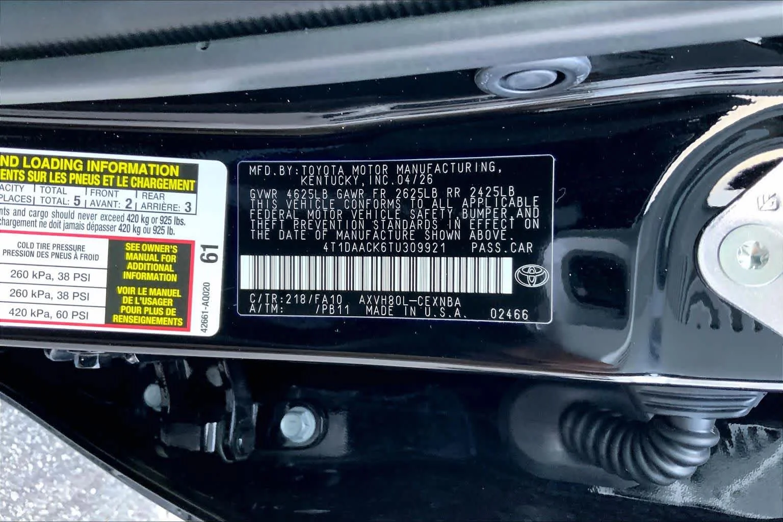 Used 2026 Midnight Black Metallic Toyota LE image 29