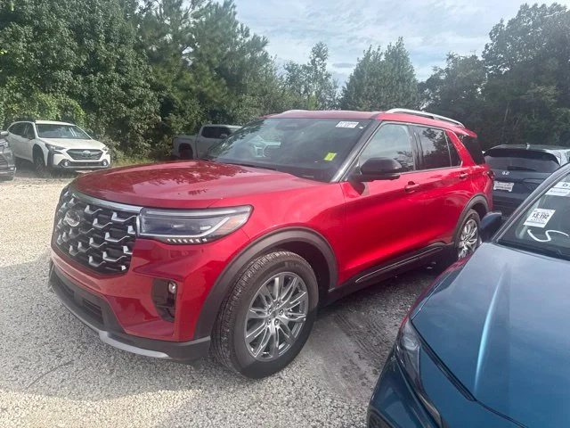 Used 2025 Red Ford Platinum image 1