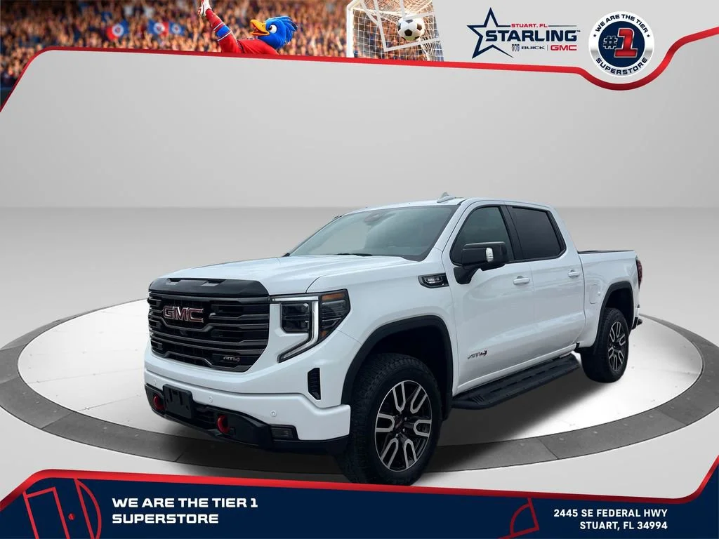 Used 2025 Summit White GMC AT4 image 1