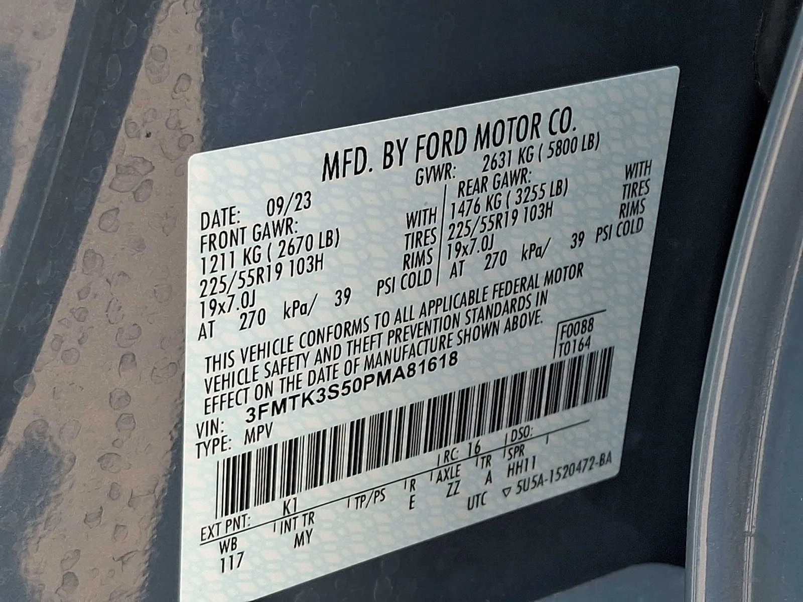Used 2023 Vapor Blue Ford Premium image 27