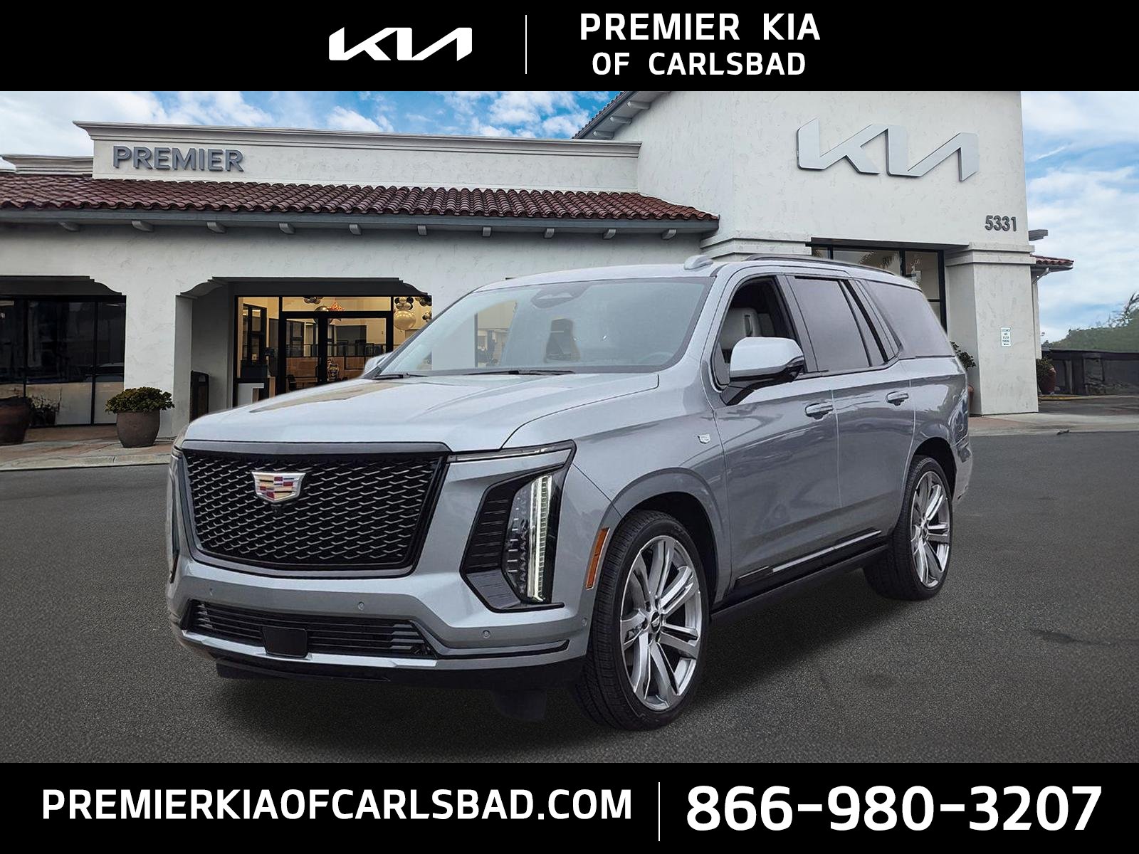 Used 2025 Silver Cadillac Sport Platinum image 1