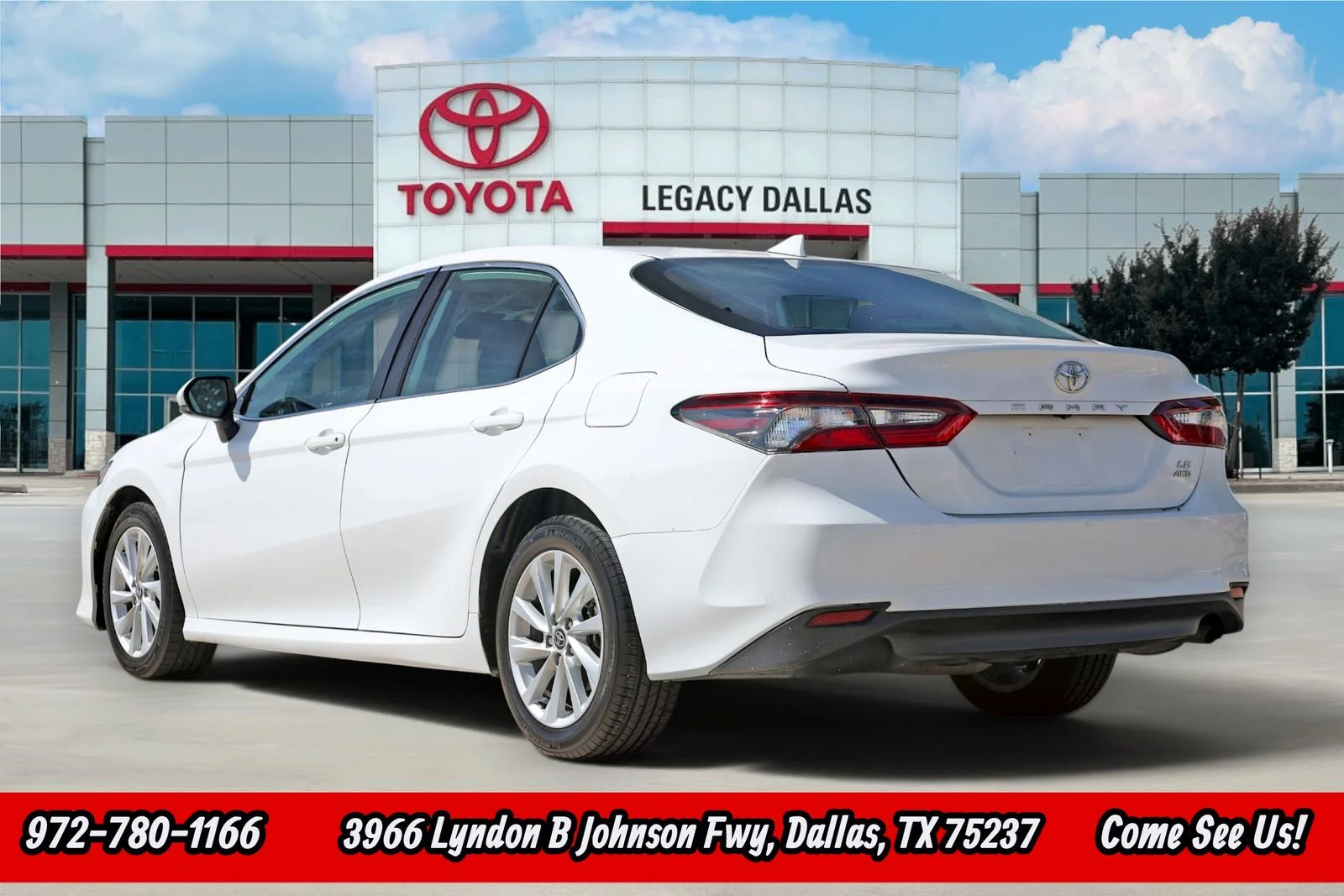 Used 2024 White Toyota LE image 8