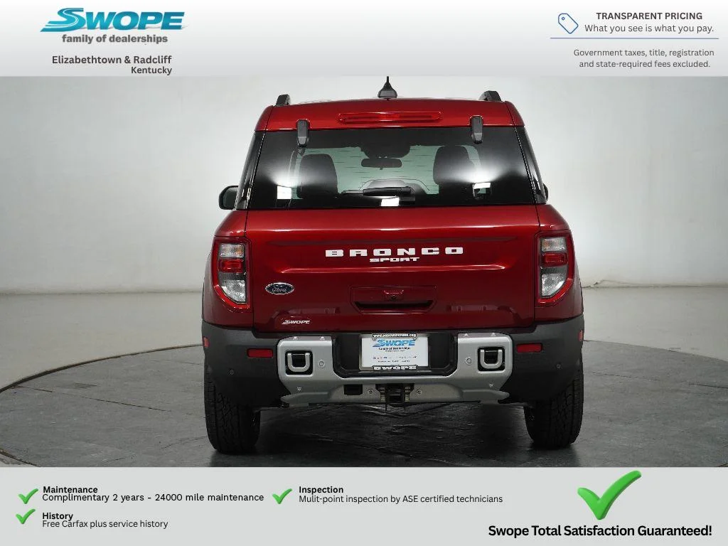 New 2025 Ruby Red Metallic Tinted Clearcoat Ford Big Bend® image 6
