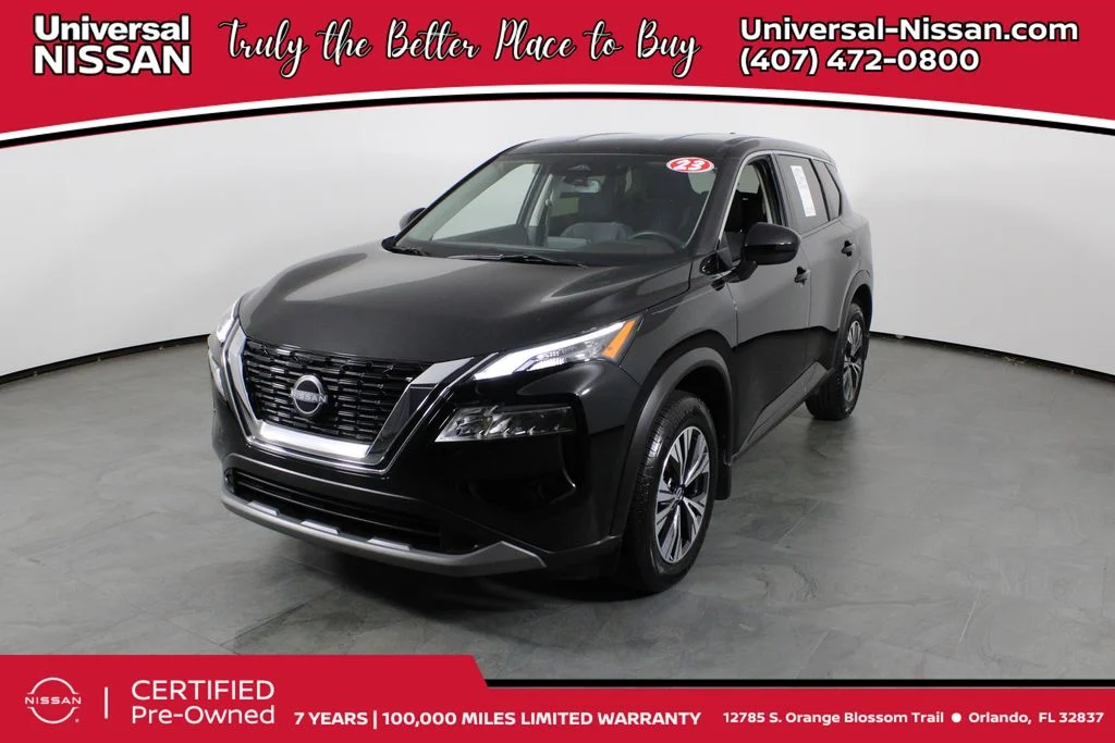 Certified Used 2023 Black Nissan SV image 1
