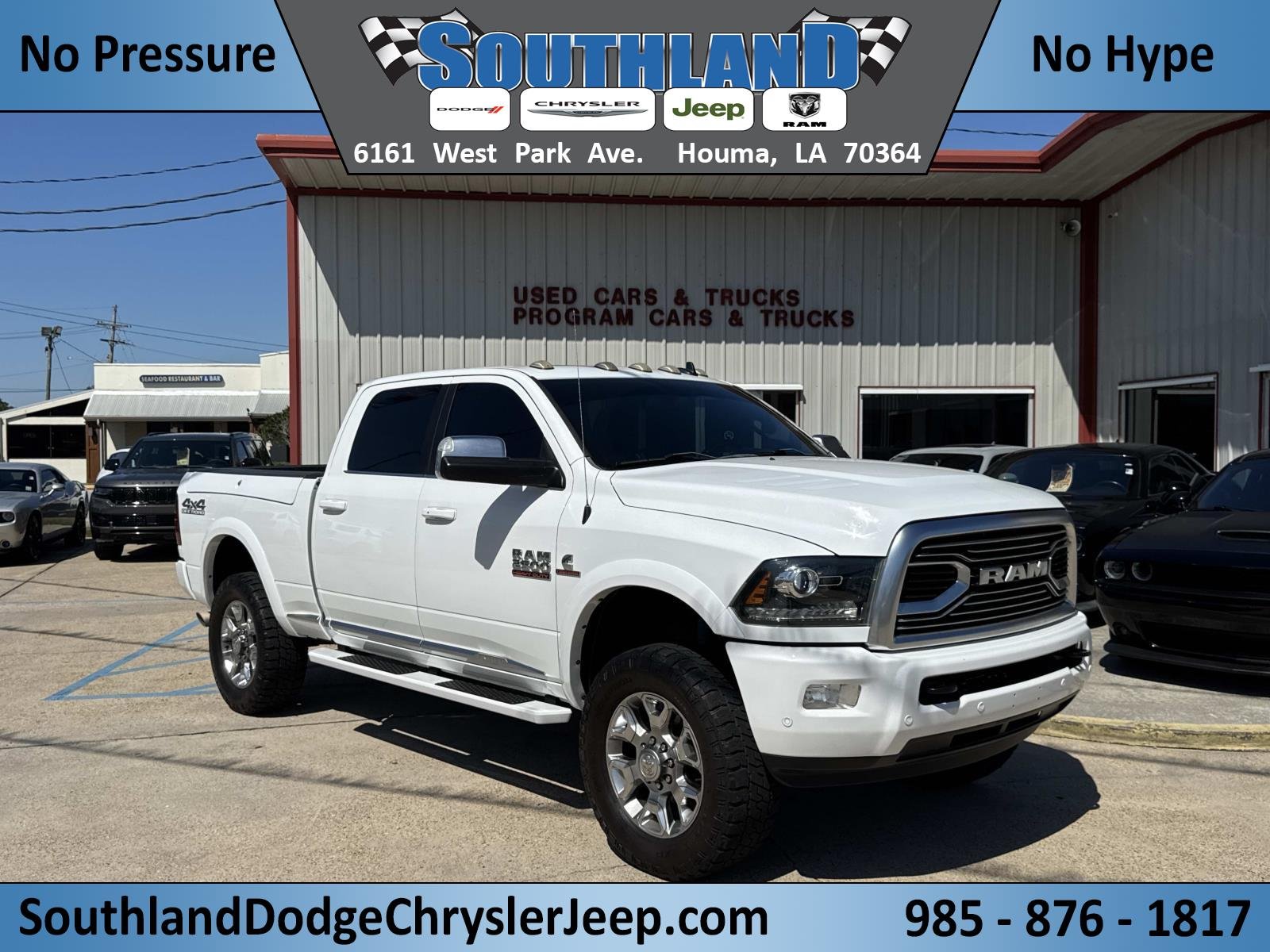 Used 2018 Bright White Clearcoat Ram Limited image 1