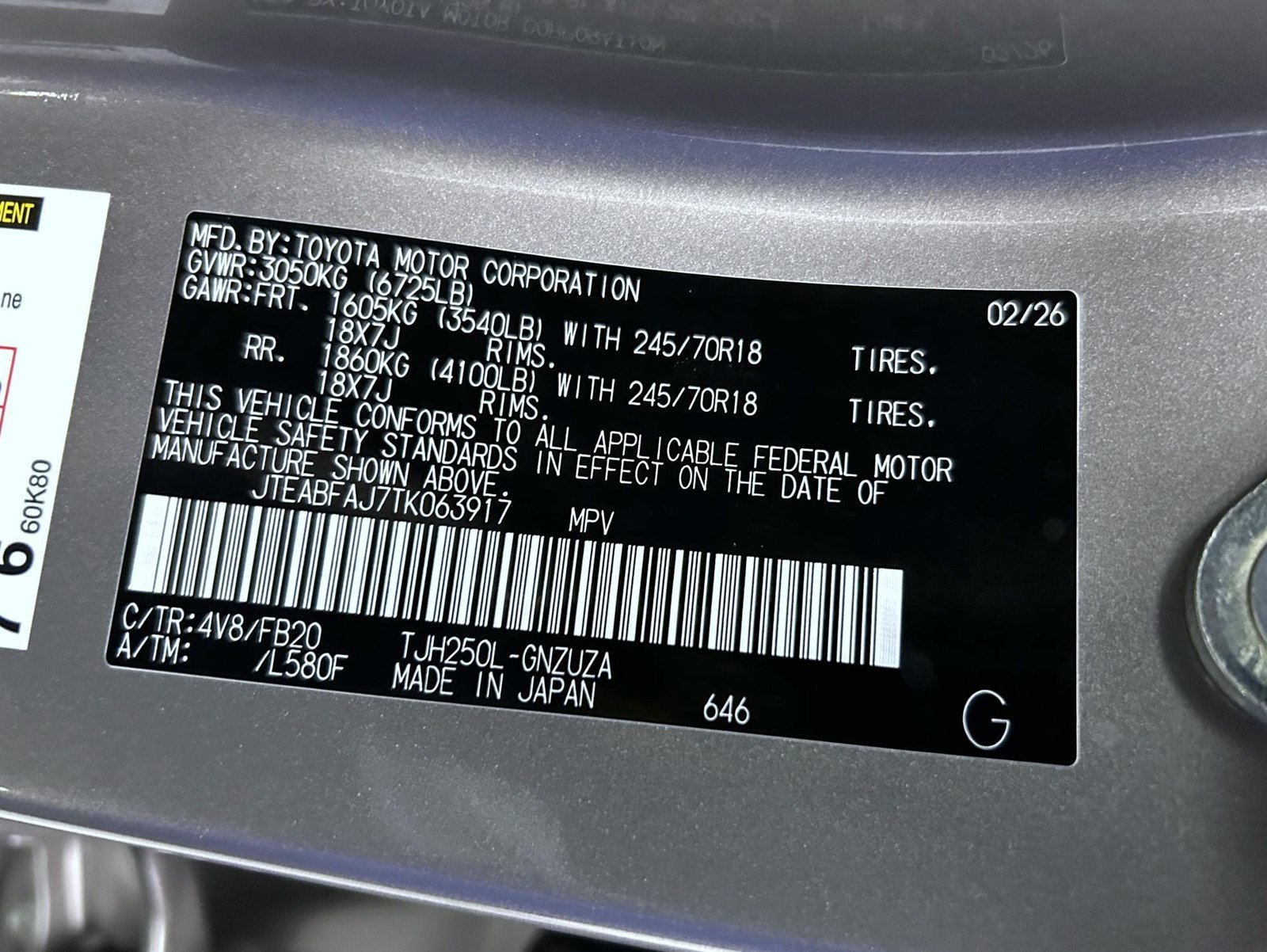 Used 2026 Gray Toyota 1958 image 25