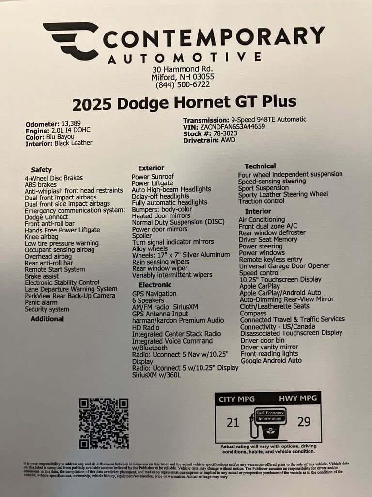Used 2025 Blu Bayou Dodge GT Plus image 24