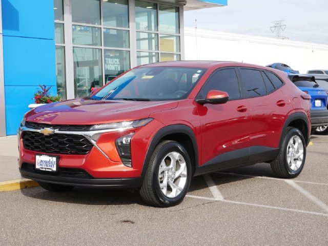 Used 2024 Chevrolet Trax LS with VIN KL77LFE27RC107266 for sale in Roseville, Minnesota