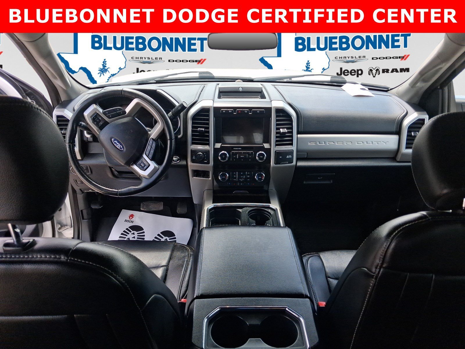 Used 2021 Star White Metallic Tri-Coat Ford LARIAT image 12