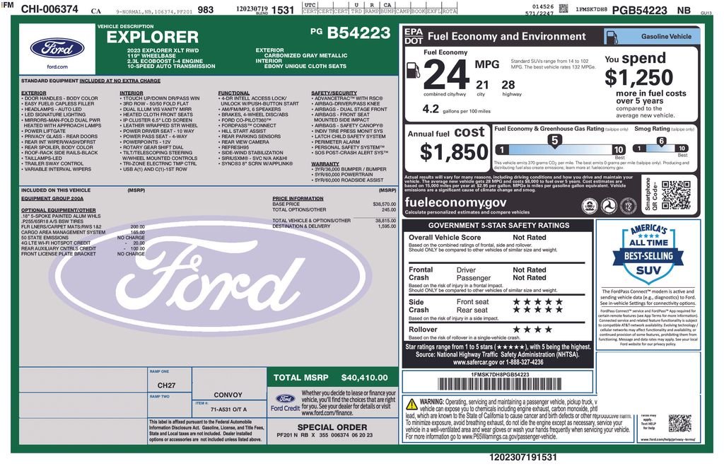 Certified Used 2023 Gray Ford XLT image 3