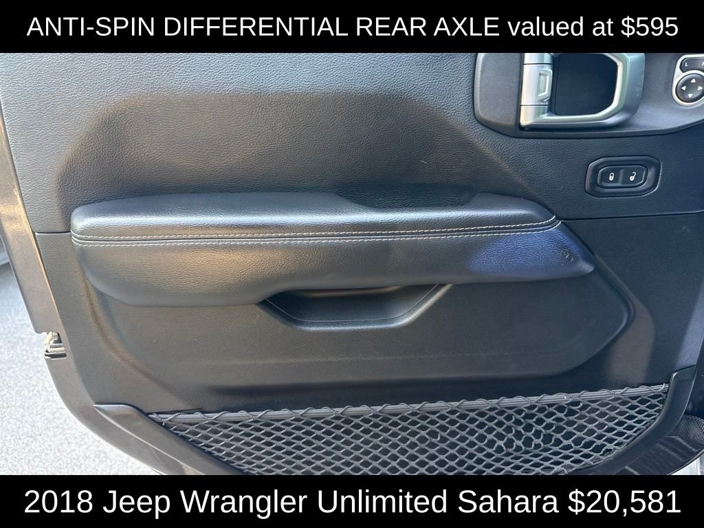 Used 2018 Crystal Metallic Jeep Unlimited Sahara image 11