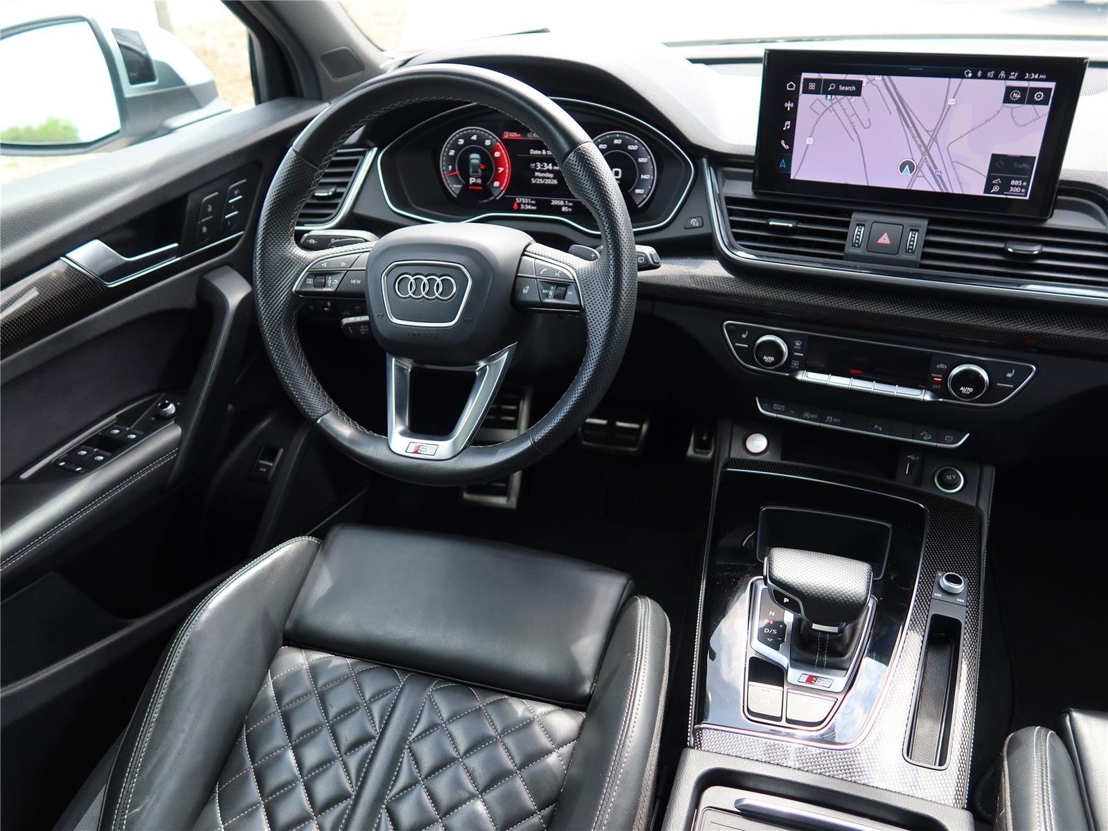Used 2021 Glacier White Metallic Audi Premium Plus image 9