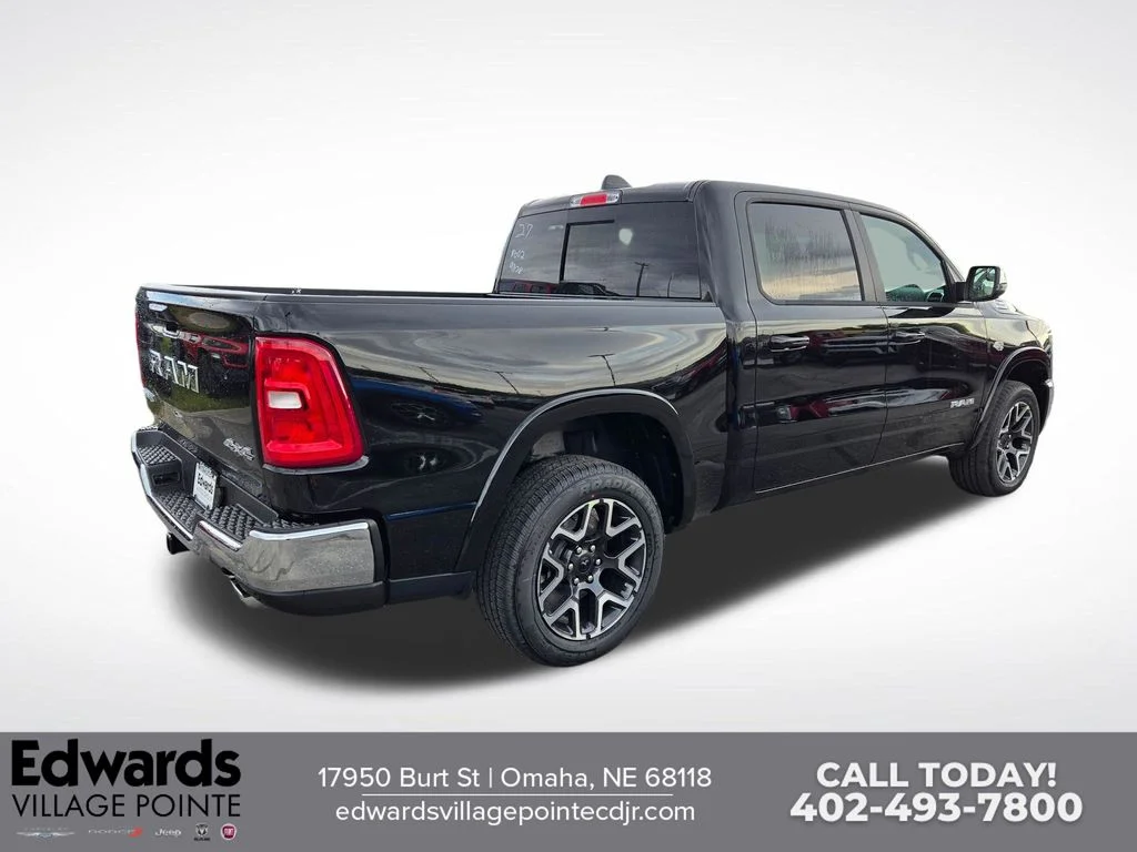 New 2026 Diamond Black Crystal Pearl-Coat Exterior Paint RAM Laramie image 3