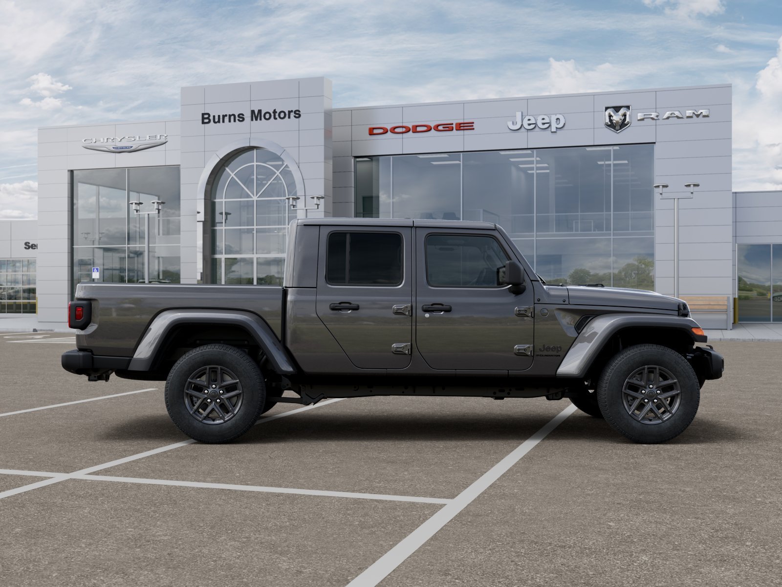 New 2026 Granite Crystal Metallic Clear-Coat Exterior Paint Jeep Sport S Dark Sky image 47