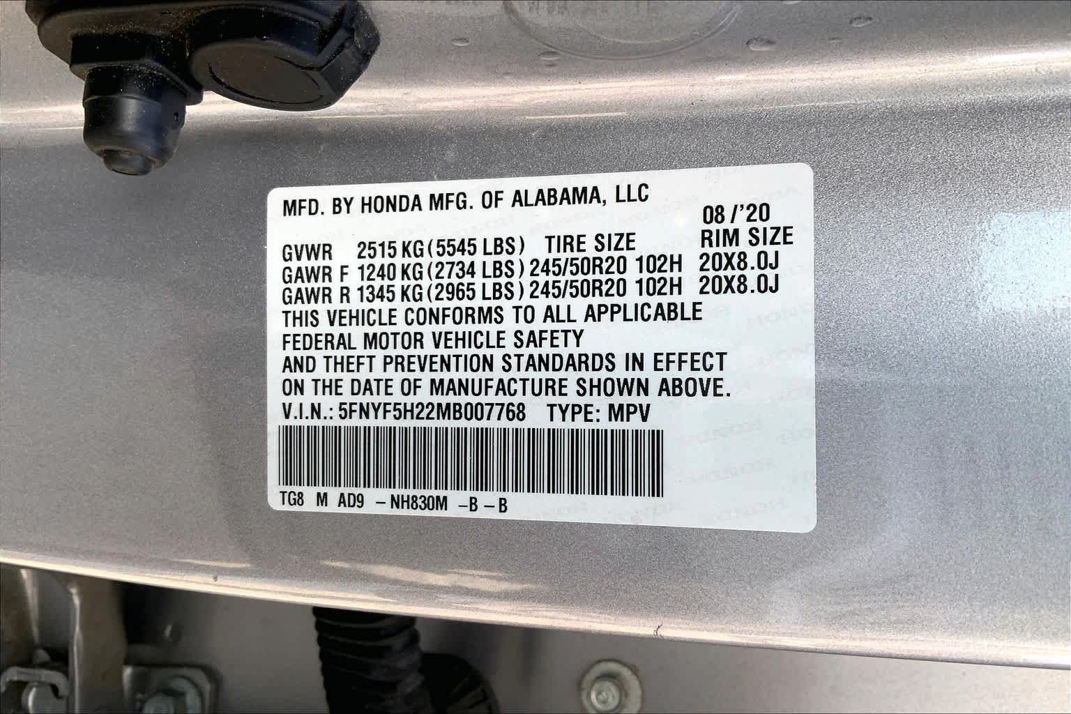 Used 2021 Lunar Silver Metallic Honda Special Edition image 35