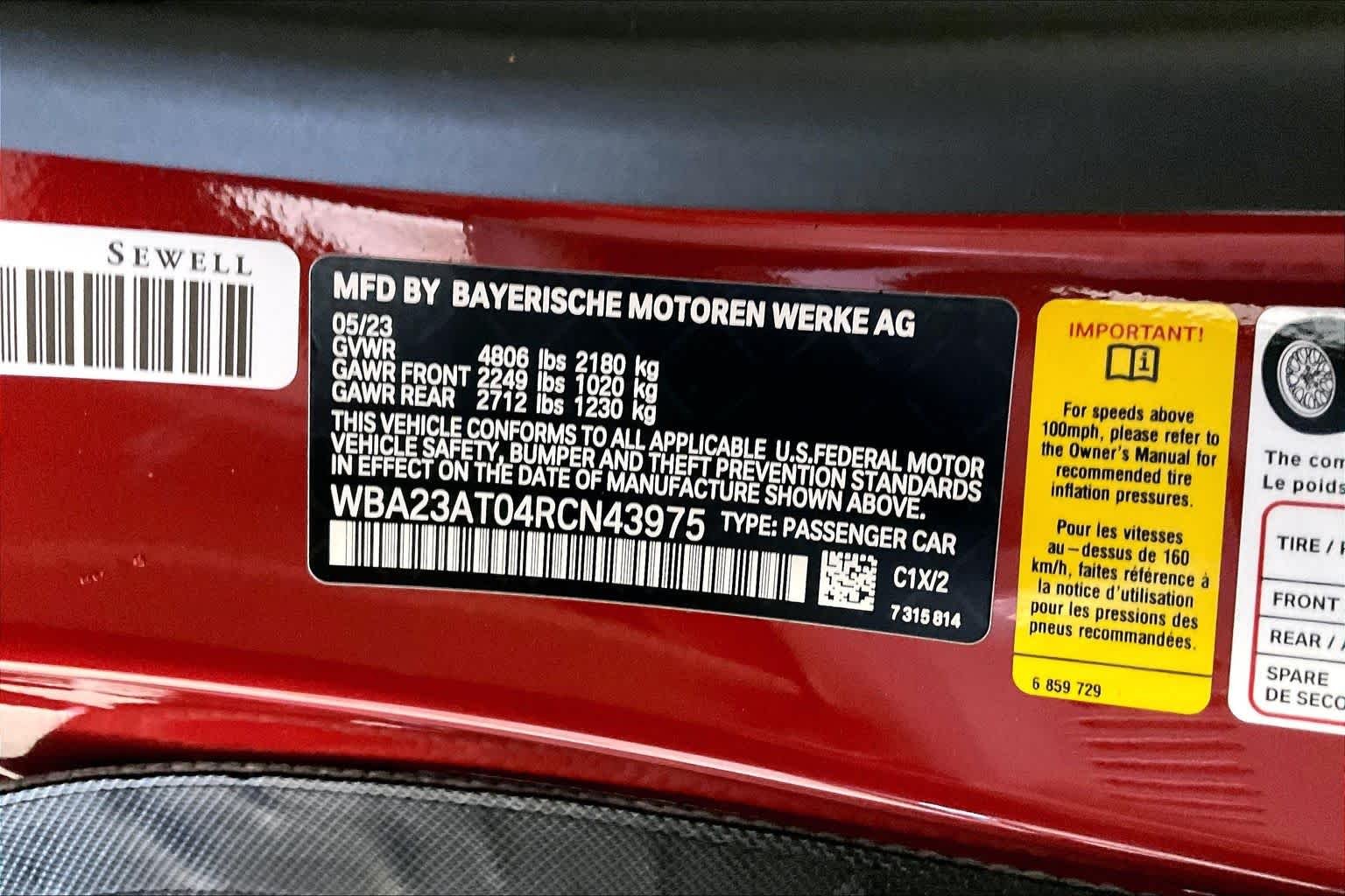 Certified Used 2024 Sunset Orange Metallic BMW 430i image 31