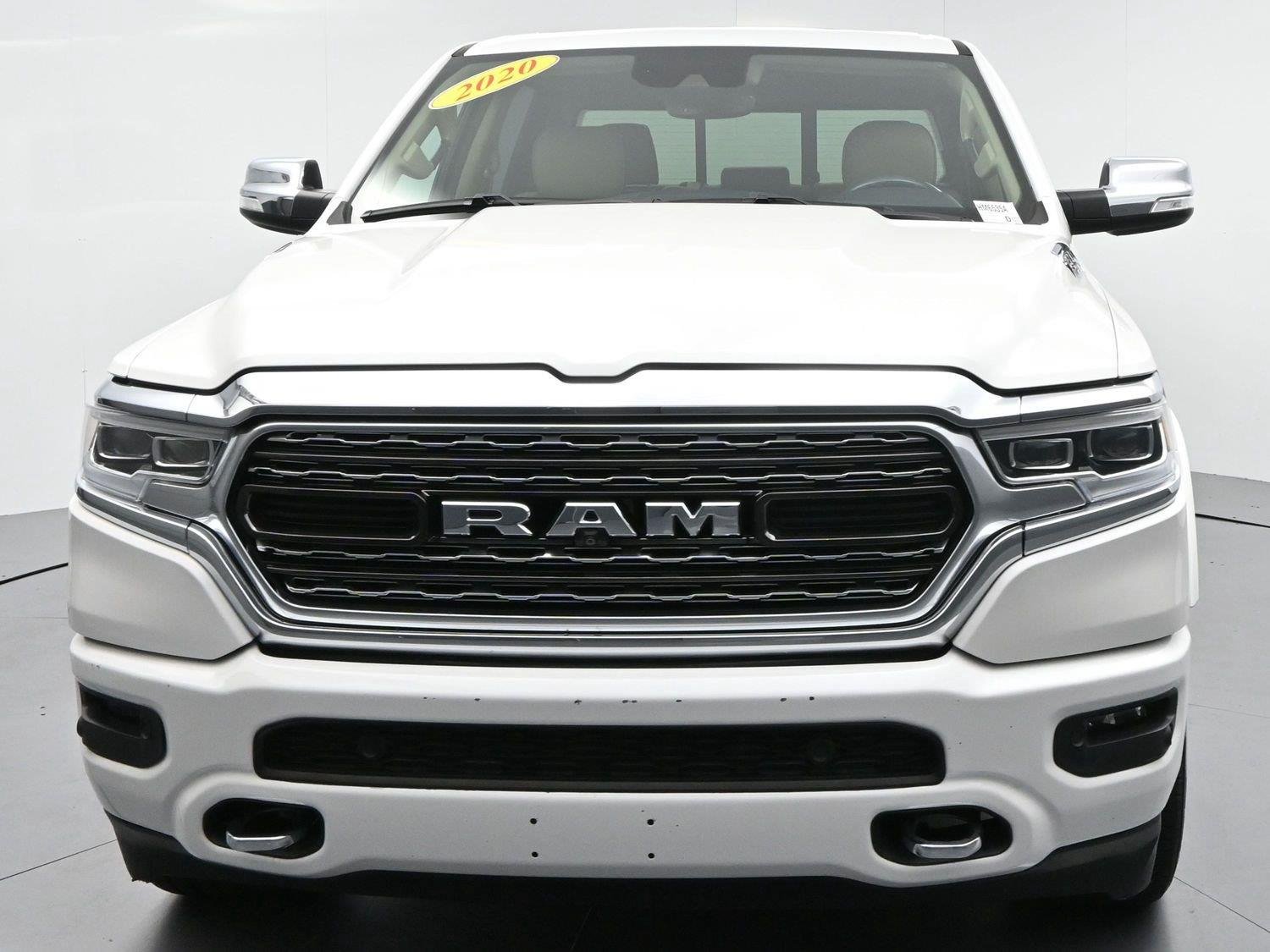 Used 2020 Ivory White Tri-Coat Pearlcoat Ram Limited image 2