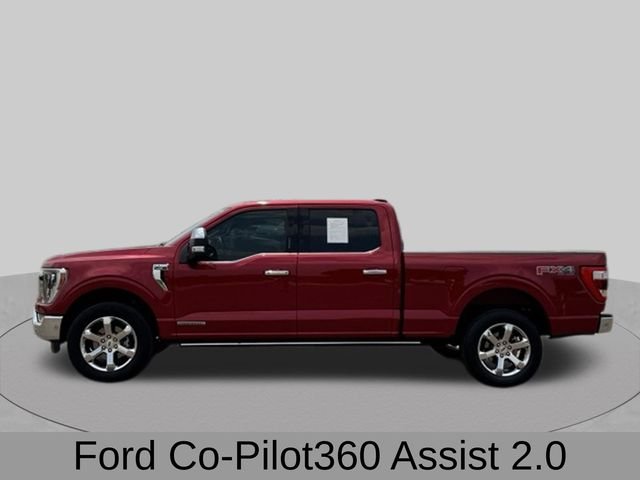Certified Used 2021 Red Ford Lariat image 3