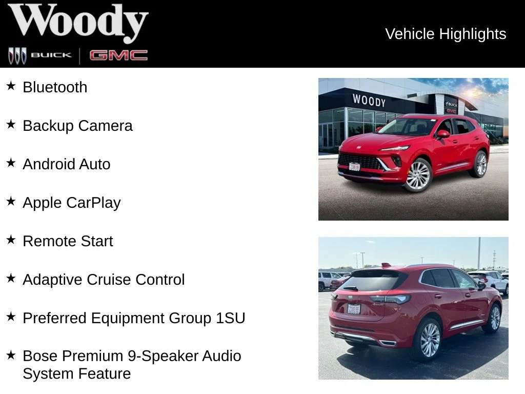 New 2026 Brilliant Red Buick Avenir image 3