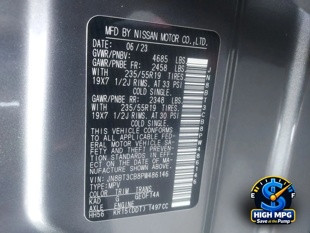 Certified Used 2023 Gray Nissan SL image 33