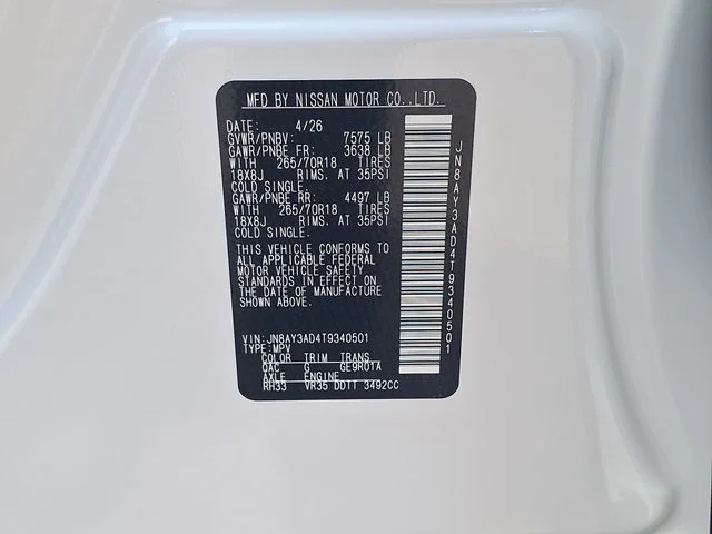 Used 2026 White Nissan SV image 30