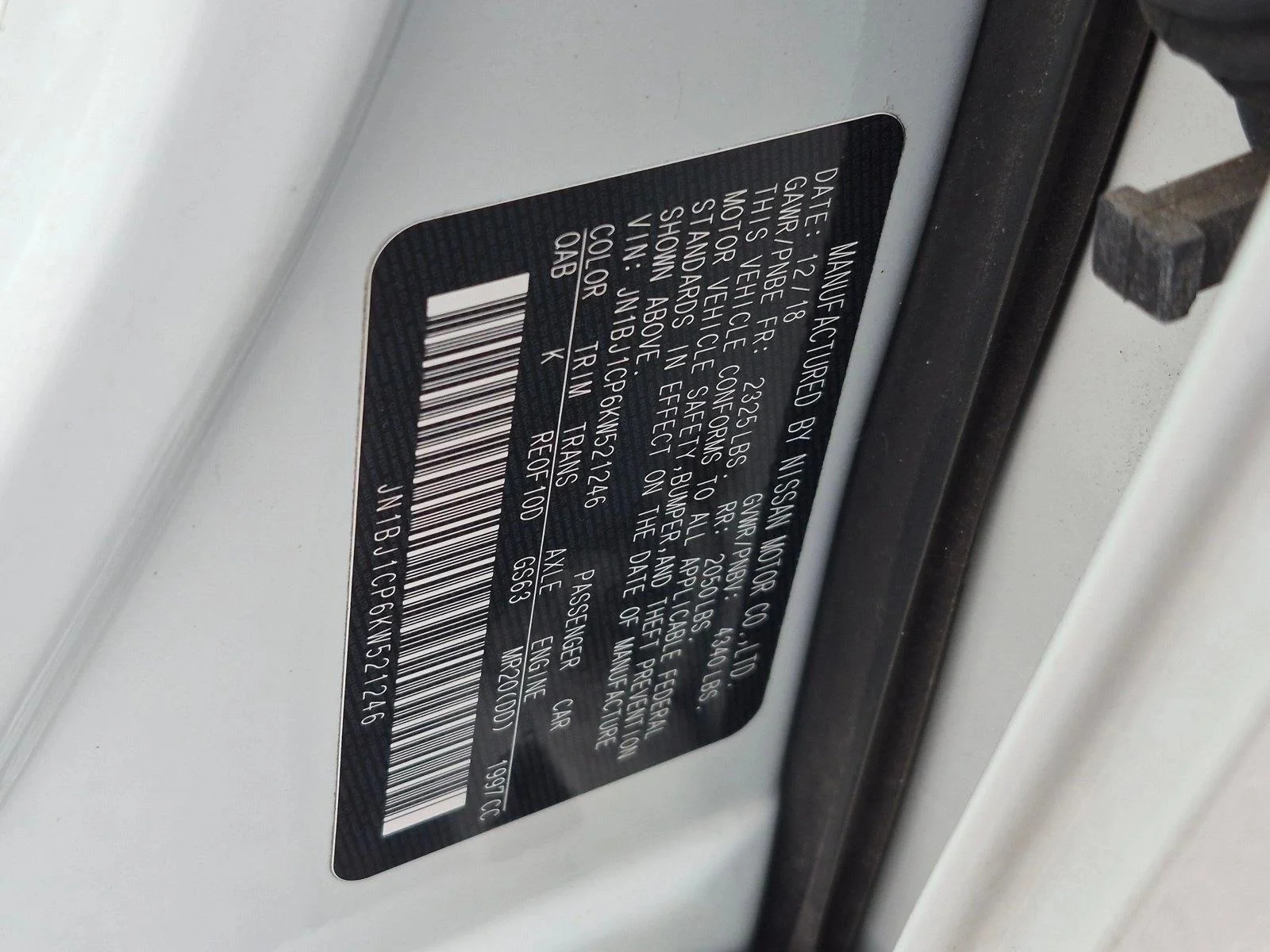 Used 2019 Pearl White Tricoat Nissan SL image 18