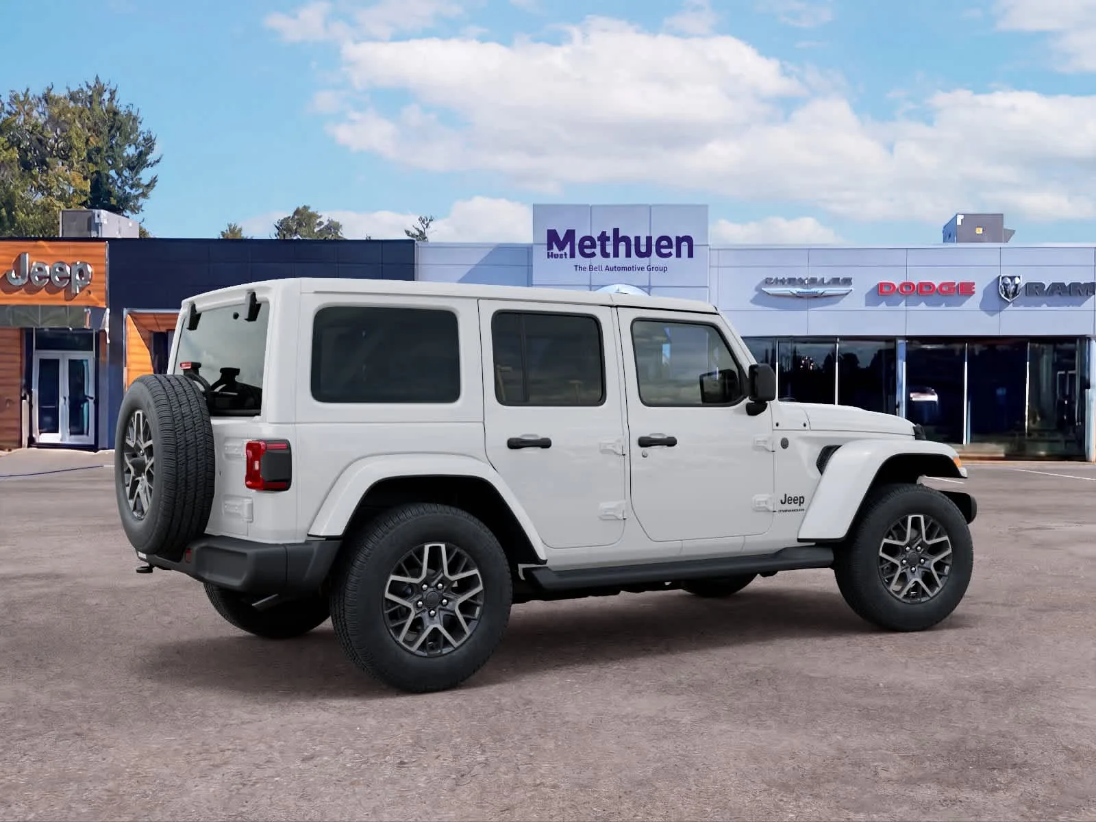 New 2026 Bright White Clearcoat Jeep Sahara image 4