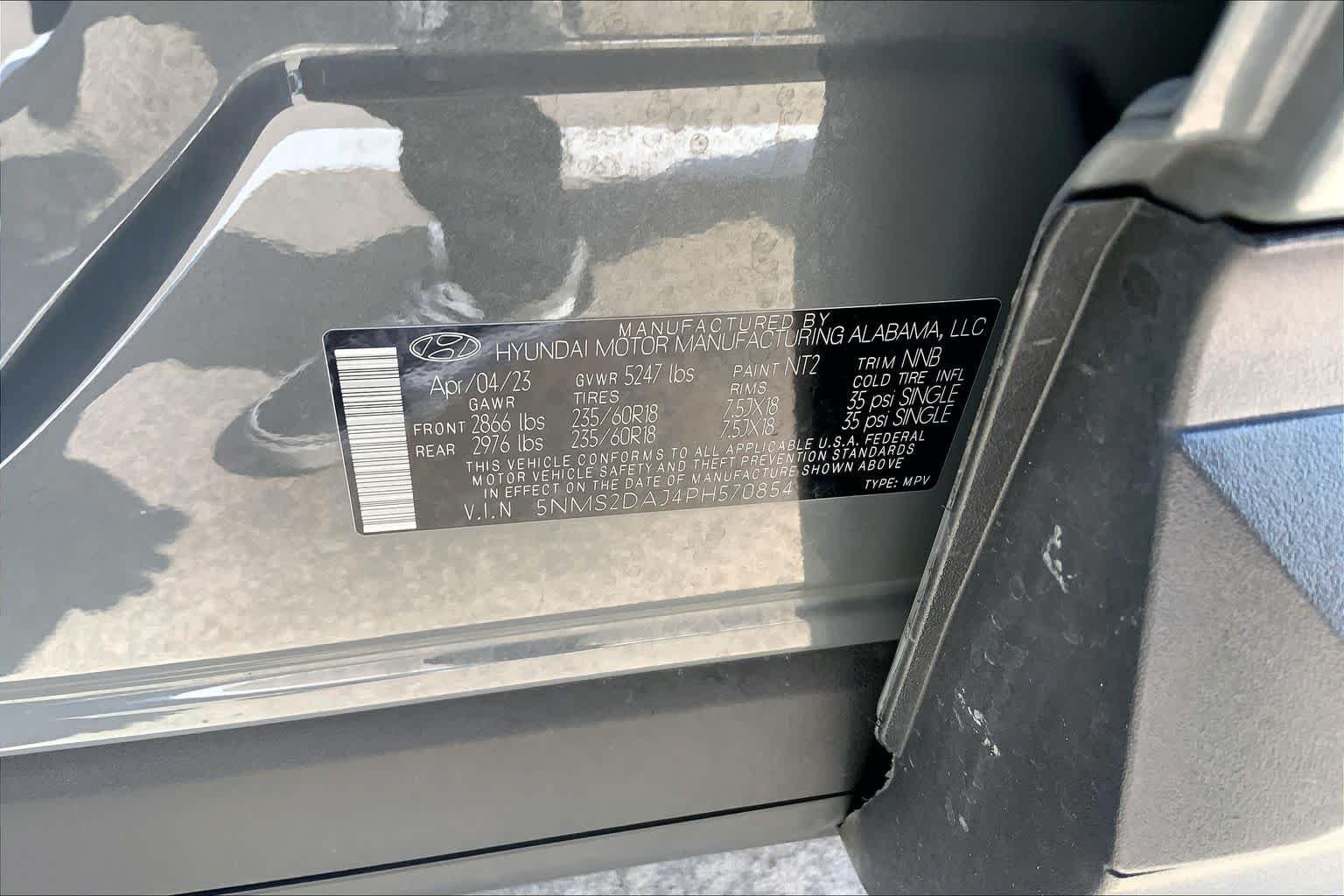 Used 2023 Hampton Gray Hyundai SEL image 36