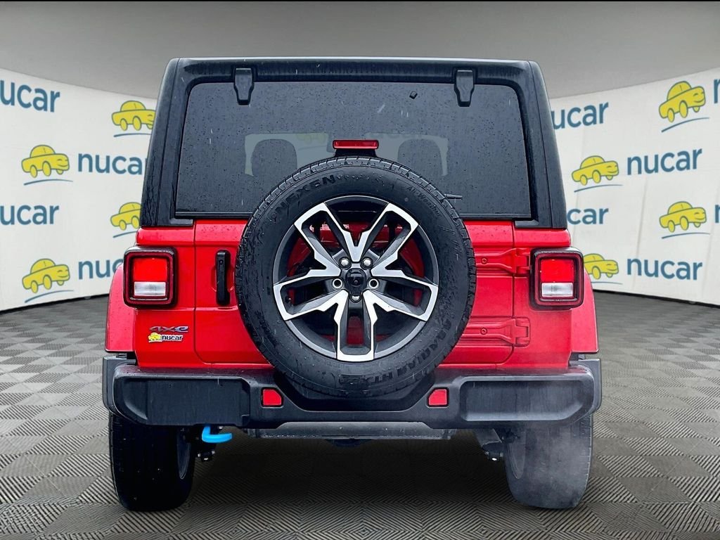 Used 2024 Firecracker Red Clearcoat Jeep Sport S 4xe image 5