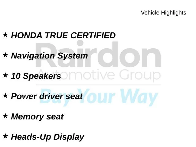 Certified Used 2021 Sonic Gray Pearl Honda Touring image 31