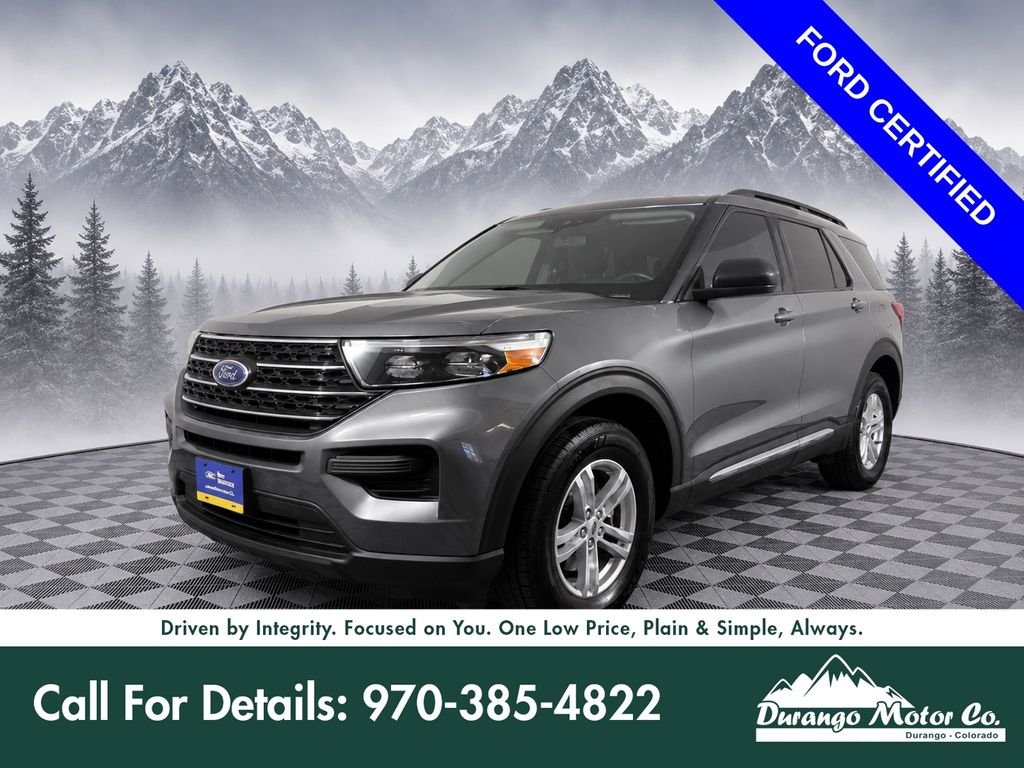 Certified Used 2022 Gray Metallic Ford XLT image 1