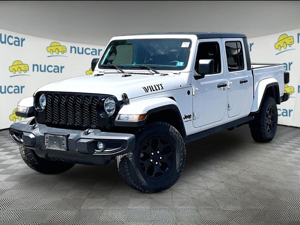 Used 2022 Bright White Clearcoat Jeep Willys image 2