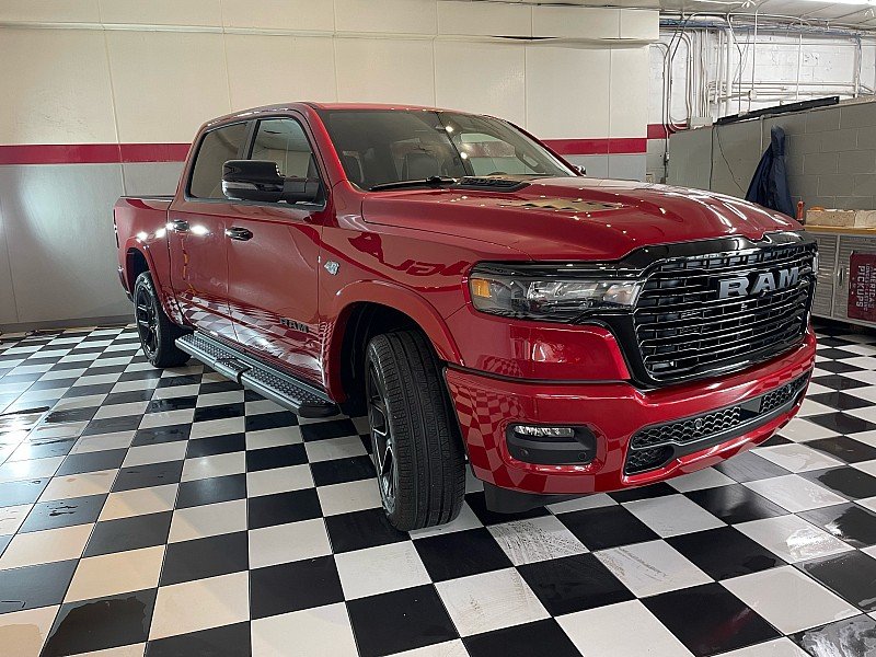 New 2027 Molten Red Pearl-Coat Exterior Paint RAM Laramie Crew Cab 5