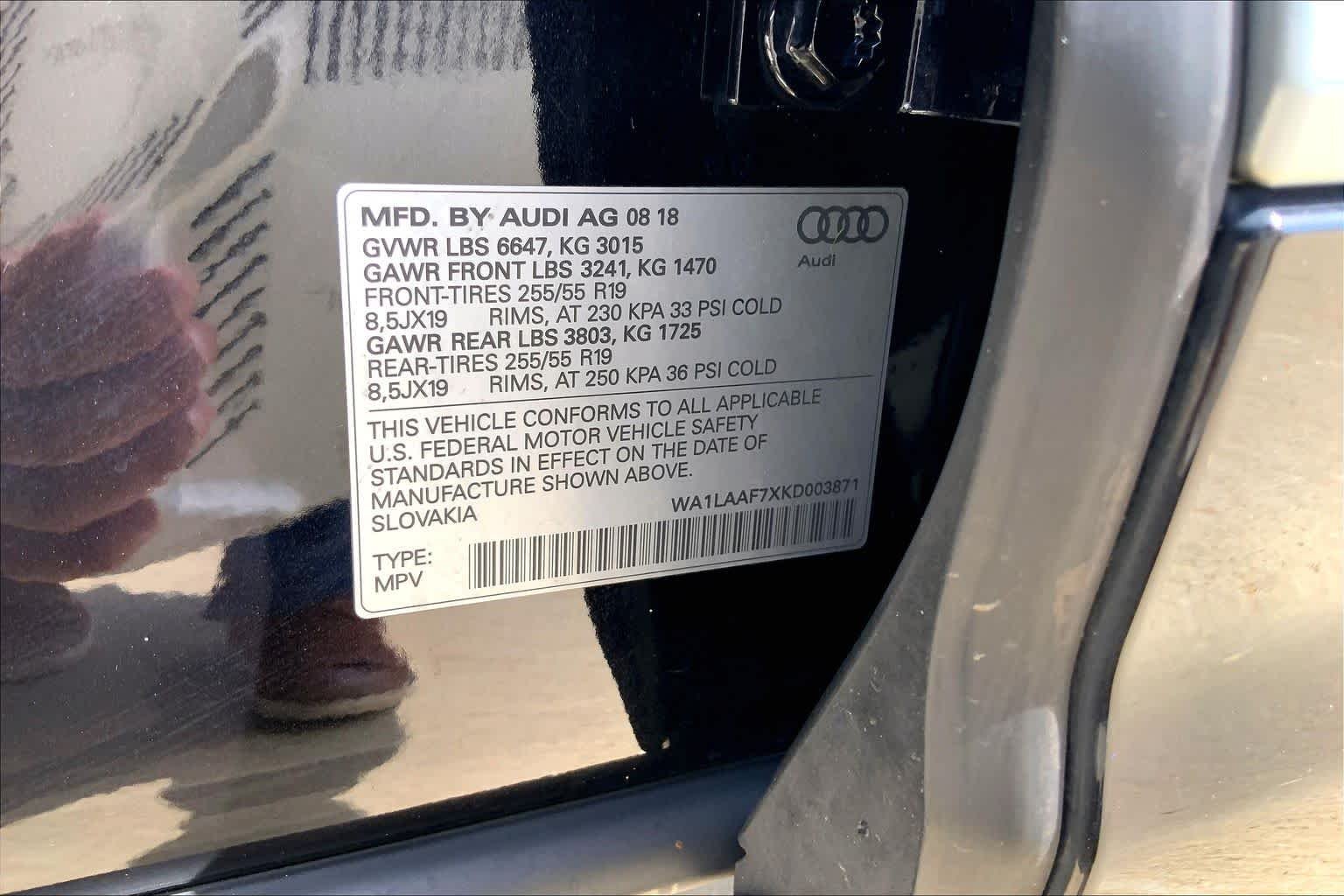 Used 2019 Orca Black Metallic Audi Premium Plus image 32