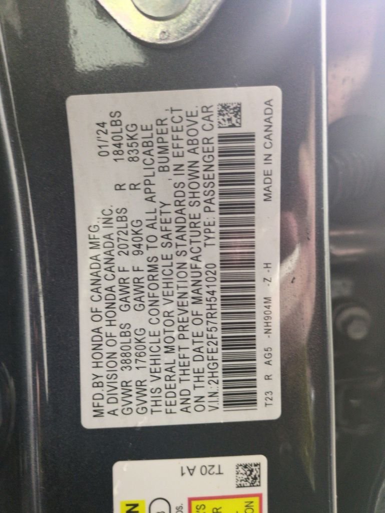 Used 2024 Meteorite Gray Metallic Honda Sport image 28