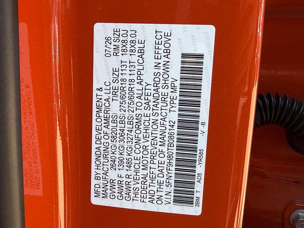 New 2026 Sunset Orange Honda TrailSport Elite image 26