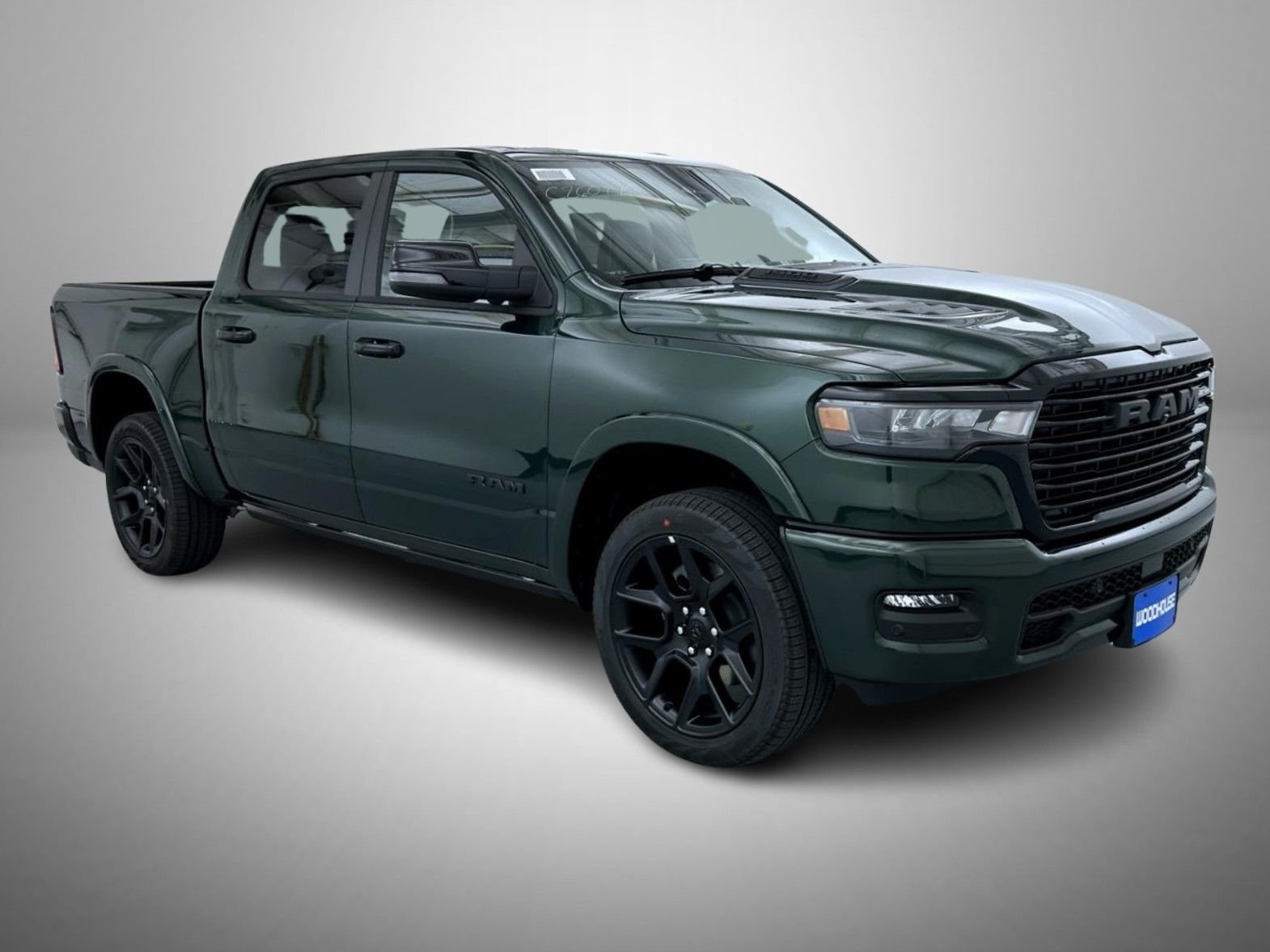 New 2026 Serrano-Green Metallic Exterior Paint RAM Laramie image 3