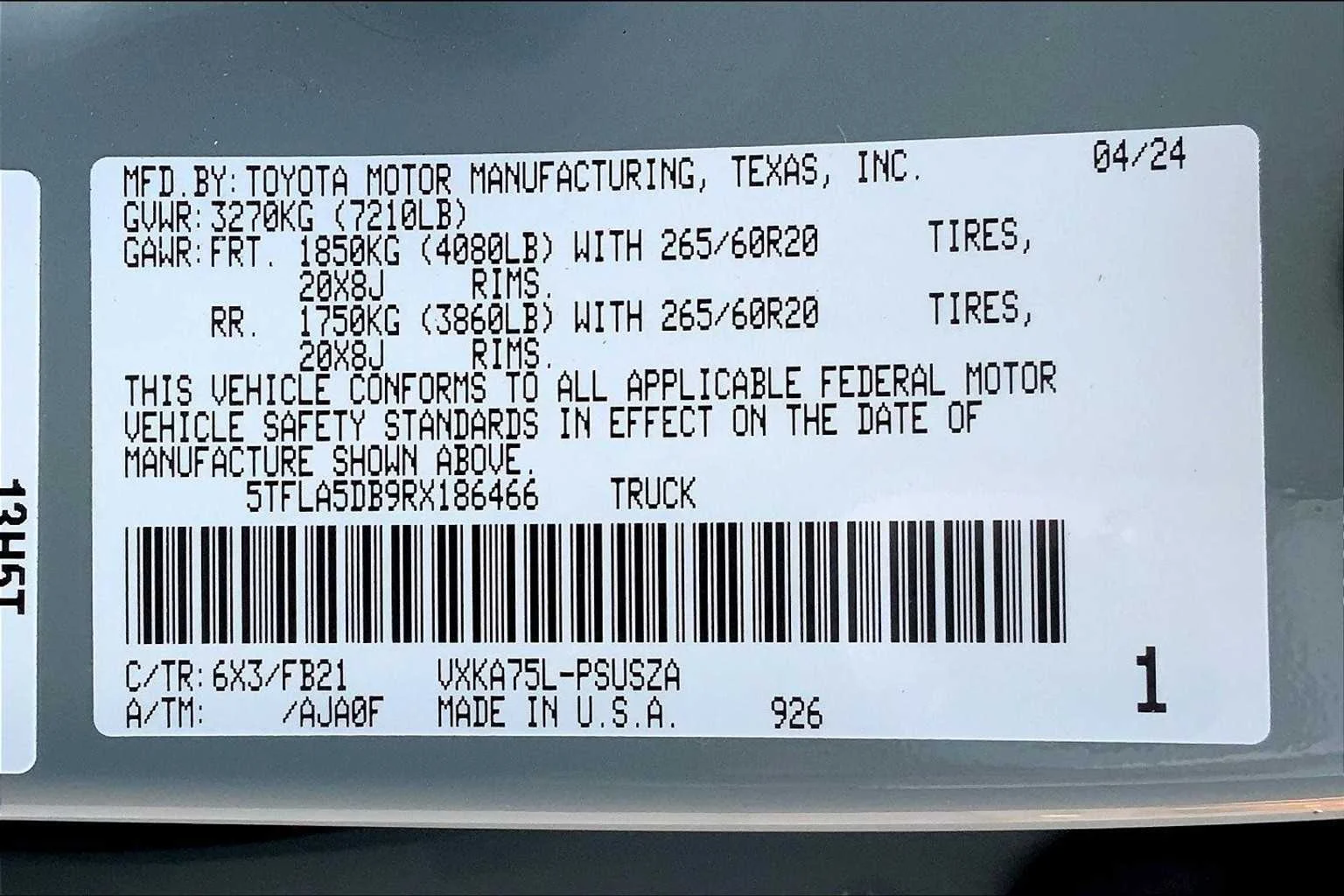 Used 2024 Lunar Rock Toyota SR5 image 30