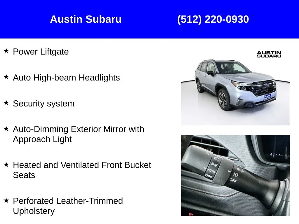New 2026 Silver Subaru Touring Hybrid image 17