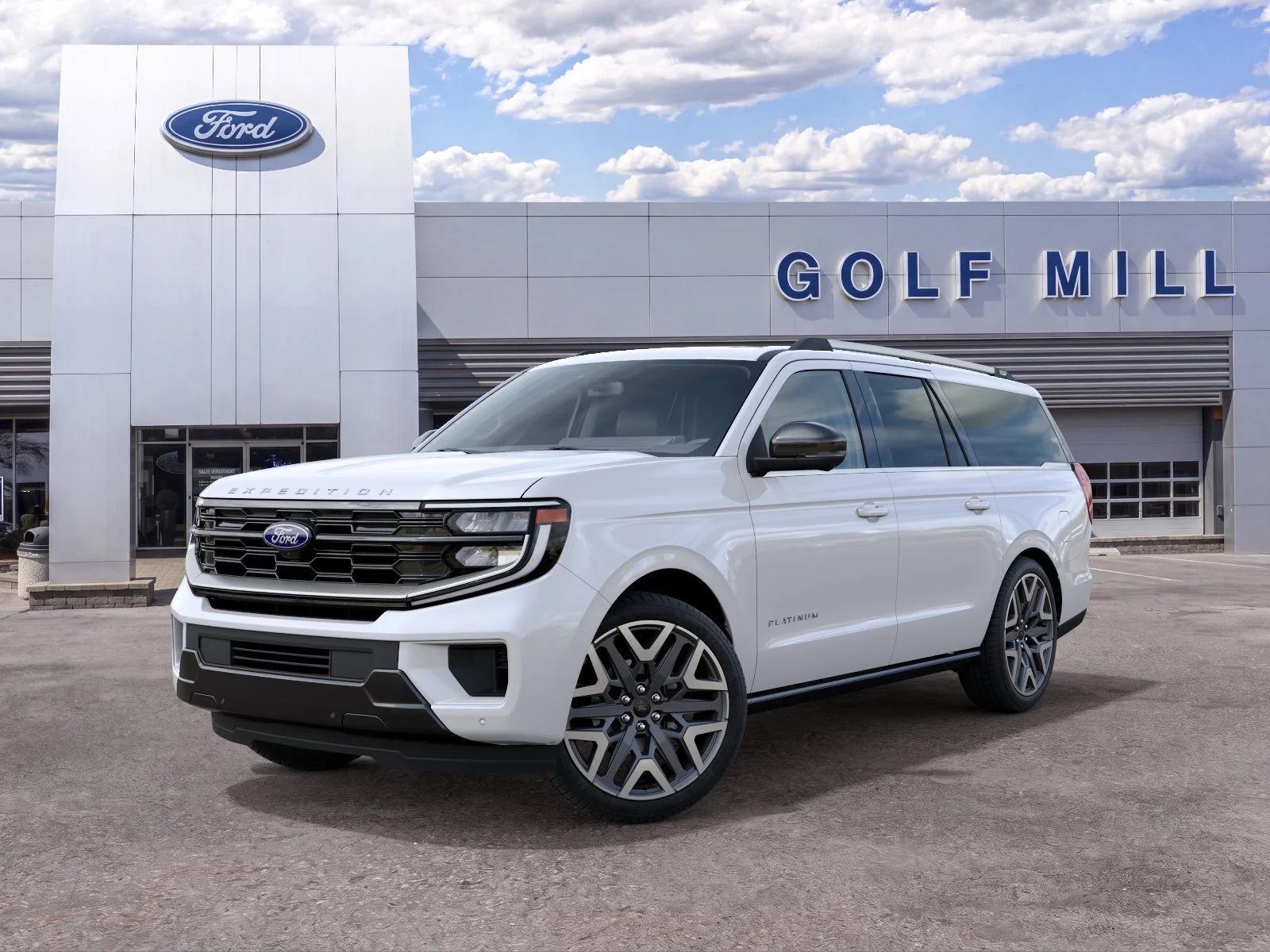 New 2027 Star White Metallic Tri-Coat Ford Platinum image 2