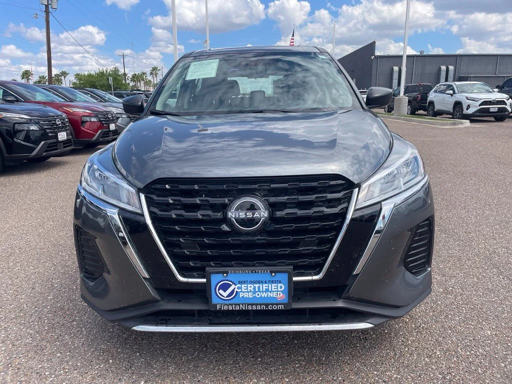 Certified 2025 Nissan KICKS PLAY Base with VIN 3N1CP5BV8SL477444 for sale in Edinburg, TX