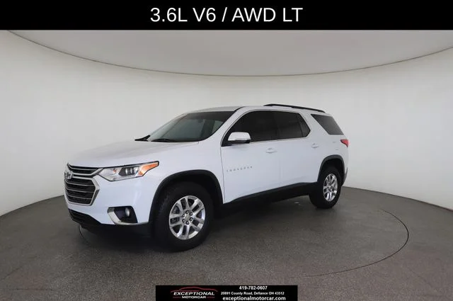 Used 2021 White Chevrolet 3LT W/Leather image 3